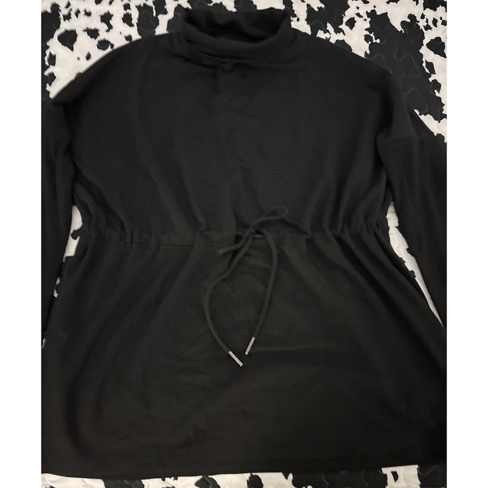 Athleta Balance Cinch Sweatshirt Turtleneck Shall Size X Small  Drawstring Waist